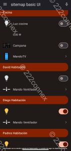 Distintas interfaces de otros clientes para el control absoluto desde una única app